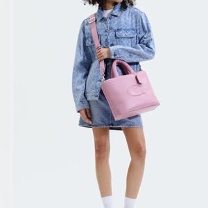 NWT Coach Pillow Tote CP095 color tulip